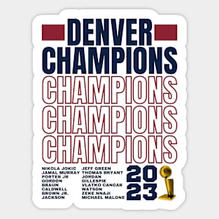 Denver Nuggets Champions 2023 Edition 2 Sticker